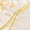 wholesale Sterling Silver Gold Plated 3 2mm Cuban Chain Necklace for Women Men 16 24 Inch-0-6