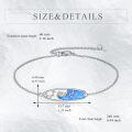 wholesale 925 Sterling Silver Blue Opal Surfer Girl Bracelet for Women - Surfboard Wonderland  Idea-0-5