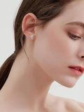 wholesale 925 Sterling Silver Highland Cow Head Bow Tie Flower Stud Earrings - Mother's Day Gift-0-5