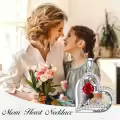 wholesale 925 Sterling Silver & Birthstone Mom Heart Pendant Necklaces Wholesale - I Love You Always Forever Engraved Gift for Mother Wife Grandma-0-1