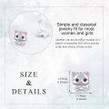 wholesale 925 Sterling Silver Cat Stud Earrings Animal s for Girls and Women-0-4