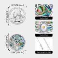 wholesale 925 Sterling Silver Abalone Shell Tree of Life Pendant Necklace with Compass and Star of David Charm-0-5