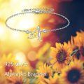 wholesale 925 Sterling Silver Dandelion Letter Initial B Charms Anklets Wholesale For Women-0-2