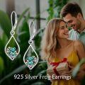 wholesale 925 Sterling Silver Teardrop Frog Lotus Flower Leverback Earrings Gift for Her-0-2