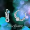TOUPOP Sterling Silver Crystal Earrings Leverback Dangle Gift For Women-0-2