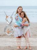 wholesale 925 Sterling Silver Infinity Love Forever Butterfly Rose Flower Pendant Necklaces for Dad and Daughter Gifts-0-5