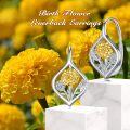 wholesale Sterling Silver Flower Leverback Earrings for Women Teens Birthday-0-20