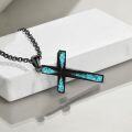 wholesale Sterling Silver Origami Cross Pendant Necklace Religious Jewelry Gift for Women Men-0-14