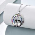 wholesale 925 Sterling Silver Penguin Necklace with Snowflake Pendant and Crystal Accents - Gifts for Her-0-4