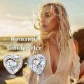 wholesale 925 Sterling Silver Birthstone Heart Stud Earrings Jewelry Gifts for Women-0-70