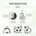 wholesale 925 Sterling Silver Soccer Ball Sporty Charm Pendant Necklace Gift for Women-0-4