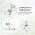 wholesale 925 Sterling Silver Gold Plated Scorpion Pendant Necklaces for Men Women Gothic Punk Style  47cm Chain Length-0-5