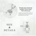 wholesale 925 Sterling Silver Gold Plated Scorpion Pendant Necklaces Wholesale for Men Women Gothic Punk Style  47cm Chain Length-0-5