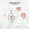 wholesale 925 Sterling Silver Pig Heart Charm Pendant Necklace s for Women Girls Kids-0-2