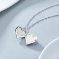 wholesale 925 Sterling Silver Heart Angel Wing Footprint Pendant Necklace for Women Girls  43cm Chain Length-0-4