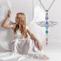 wholesale 925 Sterling Silver Chakra Healing Crystal Angel Tree of Life Lotus Dragonfly Pendant Necklaces Gifts for Women-0-5