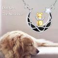 wholesale 925 Sterling Silver Moon Cat Star Cremation Jewelry Keepsake Urn Necklace for Ashes Memory Gift-0-5