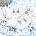 wholesale 925 Sterling Silver Turquoise Dolphin Dangle Drop Earring for Women Beach Jewelry-0-2
