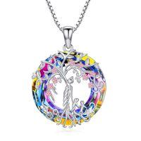 wholesale 925 Sterling Silver Tree Of Life Pendant Necklace-2-Volcano