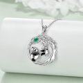 wholesale TOUPOP Mothers Day Gifts For Mom Mama Bear/dog/cat/elephant/panda Mother Child Necklaces For Women Sterling Silver Animal Jewelry For Women Girls Birthday Anniversary Chritmas Gifts -0-1