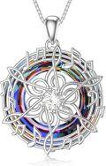 wholesale TOUPOP Music Lover Necklace For Women - S925 Sterling Silver Rotating Note Pendant With Blue Crystal - Musical Jewelry Gift For Her, Mom, Birthday -0-0