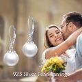 wholesale 925 Sterling Silver Pearl Drop Earrings Wholesale For Women Jewelry-0-4