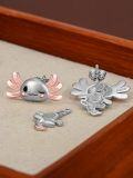 wholesale 925 Sterling Silver Axolotl Yoga Stud Earrings for Women Gifts-0-2
