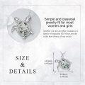 wholesale 925 Sterling Silver Turtle Green Agate Pendant Chain Necklace  for Women Girls-0-3
