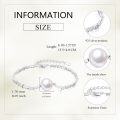 wholesale 925 Sterling Silver 10mm Freshwater Pearl Adjustable Bracelet Gift for Women-0-2