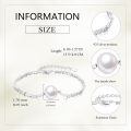 wholesale 925 Sterling Silver 10mm Freshwater Pearl Adjustable Bracelet Gift for Women-0-2