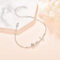 wholesale 925 Sterling Silver Faith Cross Heart Chain Bracelet Elegant Jewelry Gift-0-1