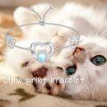 wholesale 925 Sterling Silver Heart Paw Print Opal Stone Adjustable Bolo Bracelet-0-2