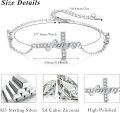 wholesale 925 Sterling Silver Faith Cross Bracelet - Christian Religious Jewelry - Adjustable Size Confirmation Gift for Women & Girls-0-4