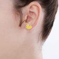 wholesale 925 Sterling Silver Yellow Opal Duck Stud Earrings for Girls - Hypoallergenic and Adorable s-0-5