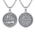 wholesale 925 Sterling Silver Skull Pendant Necklace  Stoic Virtues Amor Fati Nature Jewelry for Men Women Gifts 36 Chain-0-0