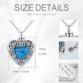 wholesale Sterling Silver Flower Urn Necklace for Ashes Memorial Keepsake Heart Jewelry-0-35