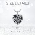 wholesale TOUPOP Dragonfly Urn Necklace For Ashes 925 Sterling Silver Heart Cremation Jewelry For Ashes Heart Dragonfly Keepsake Necklace For Ashes Memorial Gifts For Women Men -0-5