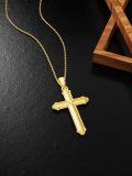 wholesale 14K Gold Diamond Cross Pendant Necklace for Women - Religious s for Mother and Wife-0-4