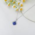 wholesale 925 Sterling Silver Teardrop Lapis Lazuli Pendant Necklace-0-4