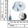 wholesale 925 Sterling Silver Moonstone Teardrop Filigree Leaf Leverback Earrings, Gold/Rose/White Gold Plated, Elegant Gift for Women-0-1