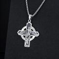 wholesale 925 Sterling Silver Cross Necklace w/St Michael & St Christopher Pendants for Men/Women-0-2
