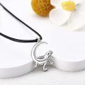 wholesale 925 Sterling Silver Dinosaur Pendant Necklaces for Men and Boys Gifts Unique Charm Jewelry-0-2
