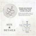 wholesale 925 Sterling Silver Double Female Symbol Interlocking Heart Pendant Necklace For Women-0-4