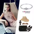 wholesale 925 Sterling Silver Snake Chain Charm Bracelet Wholesale with Barrel Clasp - Birthday Gift for Women-0-5