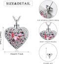 wholesale 925 Sterling Silver & Stone Butterfly Urn Necklace for Ashes - 2 in 1 Cremation Jewelry with Photo Locket, Memorial Keepsake for Loved Ones/Pets-0-5