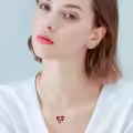 TOUPOP Sterling Silver Birthstone Celtic Heart Pendant Necklace-0-1