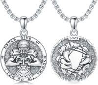 wholesale 925 Sterling Silver Sport Pendant Necklaces - Football & Basketball Fans Gifts for Him-04-Football Necklace