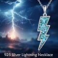 wholesale 925 Sterling Silver Labradorite Lightning Bolt Reversible Boomerang Pendant Necklaces - Minimalist s for Women & Girls-0-17