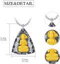 wholesale Buddha Necklace For Men Women 925 Sterling Silver/14k Gold Plated Buddhist Necklace Chinese Lucky Talisman Amulet Protection Gifts For Christmas -0-1