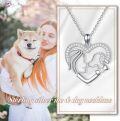 wholesale 925 Sterling Silver Mother and Child Heart Pendant Necklace - Mommy & Me s for Women-0-2